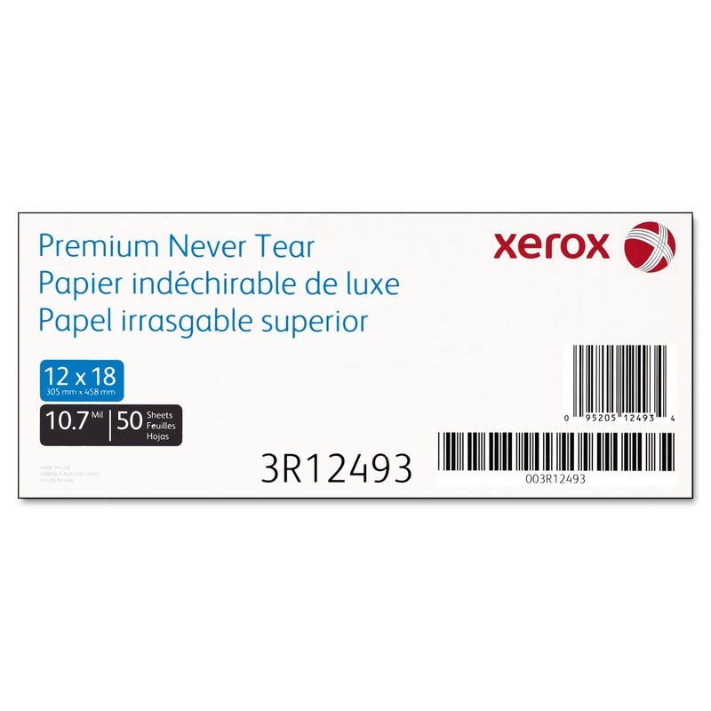 REVOLUTION PREMIUM NEVER TEAR PAPER, 10.7 MIL, 12 X 18, MATTE WHITE, 50/PACK