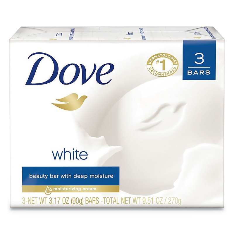 WHITE BEAUTY BAR, LIGHT SCENT, 3.17 OZ, 12/CARTON