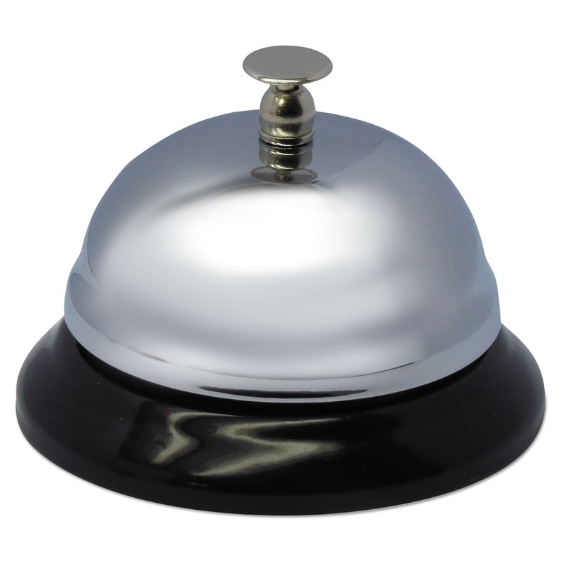 Call Bell, 3-3/8″ Diameter, Brushed Nickel