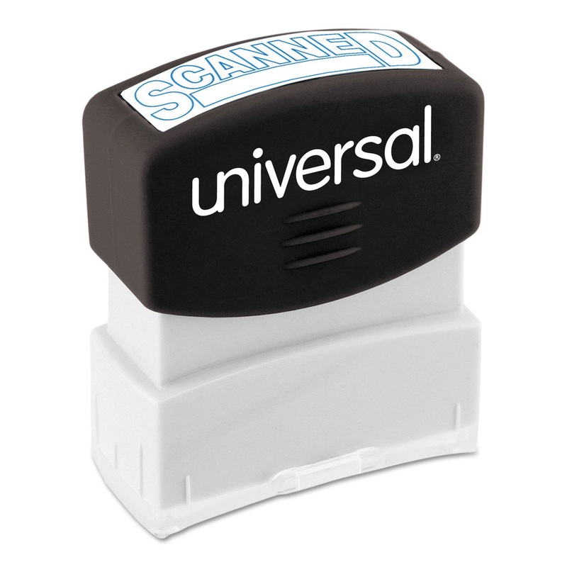 Message Stamp, Scanned, Pre-Inked One-Color, Blue