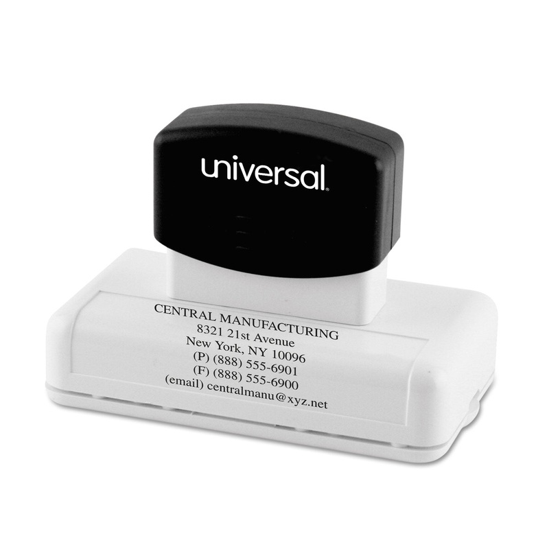 Recycled Custom Micropore Stamp, Preinked, 1 3/4 X 3 1/4