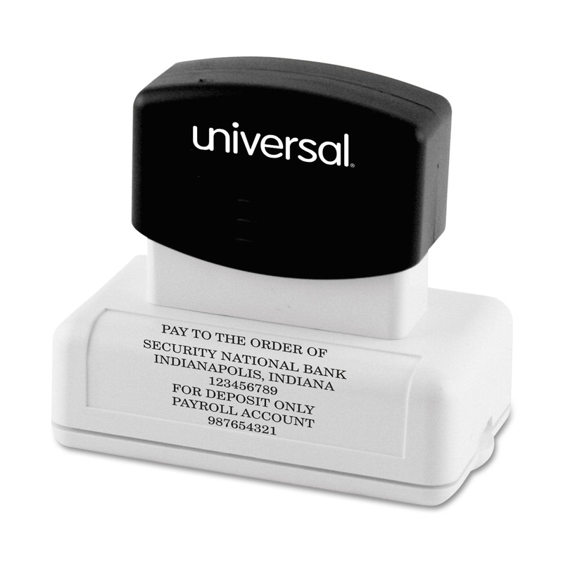 Recycled Custom Micropore Stamp, Preinked, 1 3/8 X 2 1/2