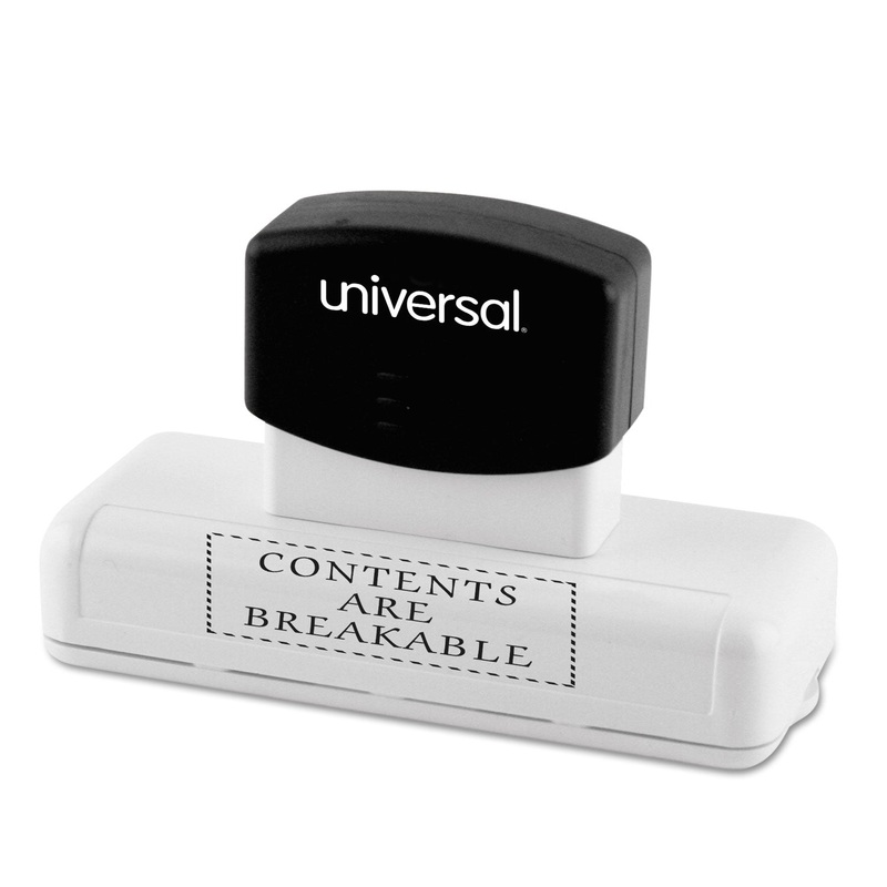 Recycled Custom Micropore Stamp, Preinked, 1 3/8 X 3 3/4