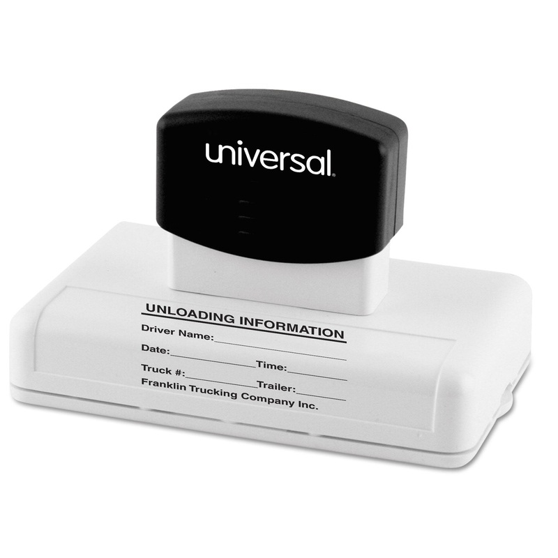 Recycled Custom Micropore Stamp, Preinked, 2 3/4 X 3 3/4