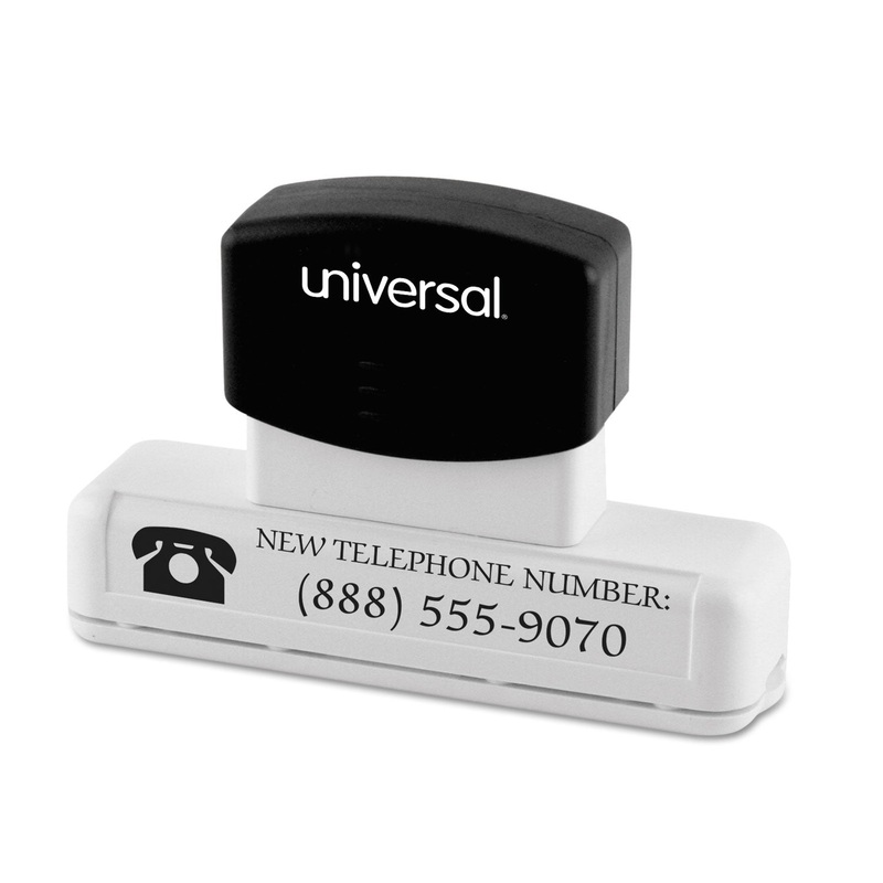 Recycled Custom Micropore Stamp, Preinked, 3 1/2 X 3/4