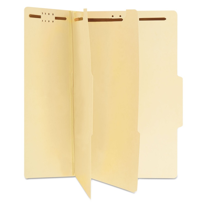 SIX-SECTION CLASSIFICATION FOLDERS, 2 DIVIDERS, LEGAL SIZE, MANILA, 15/BOX