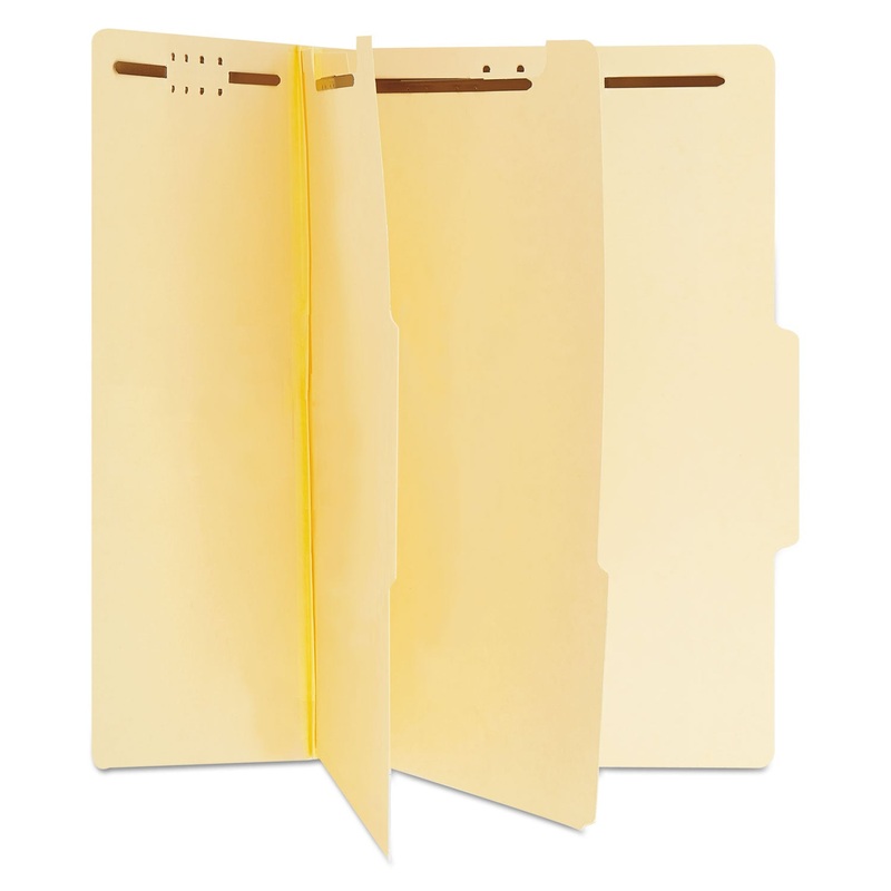 SIX-SECTION CLASSIFICATION FOLDERS, 2 DIVIDERS, LETTER SIZE, MANILA, 15/BOX