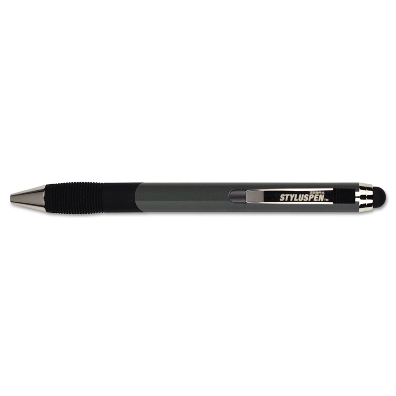 Styluspen Retractable Ballpoint Pen/stylus, Gray