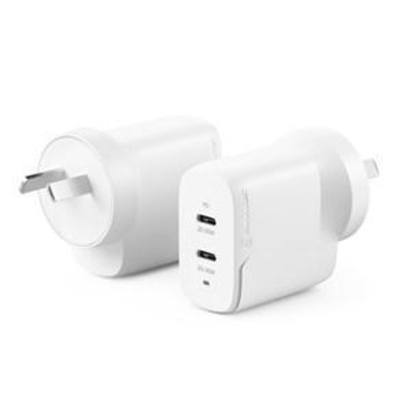 ALOGIC 2X40 RAPID POWER 40W GAN CHARGER – USB-C (20W) + USB-C (20W)