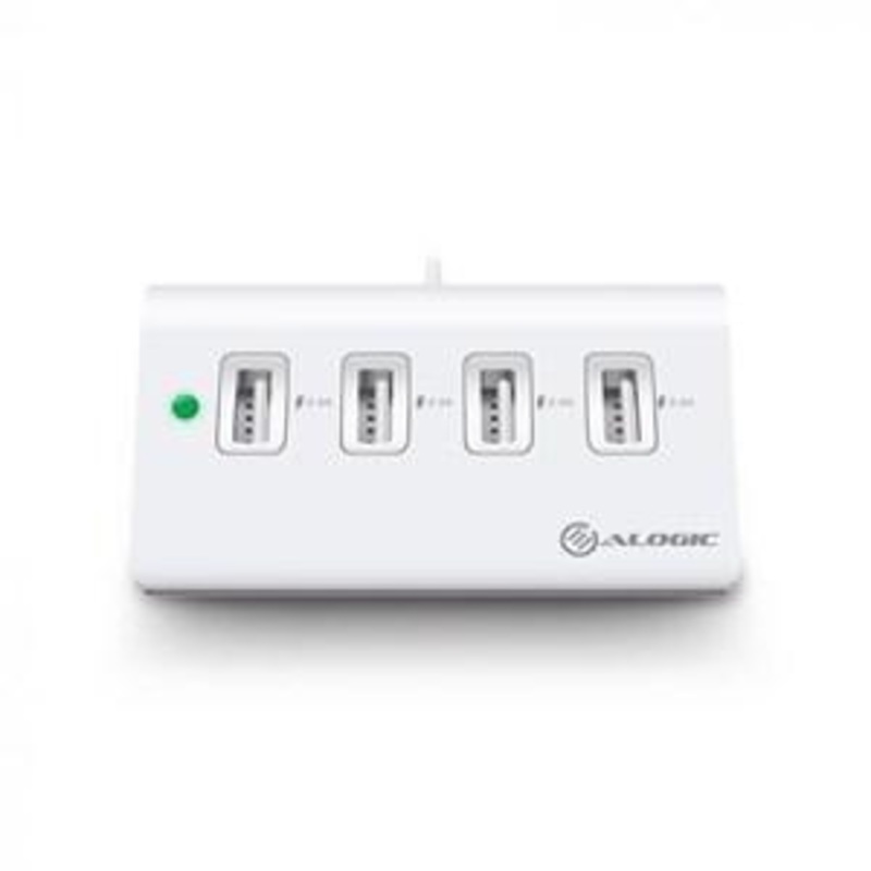 ALOGIC 4 PORT USB CHARGER WITH SMART CHARGE – 4 X 2.4A OUTPUTS – PRIME SERIES