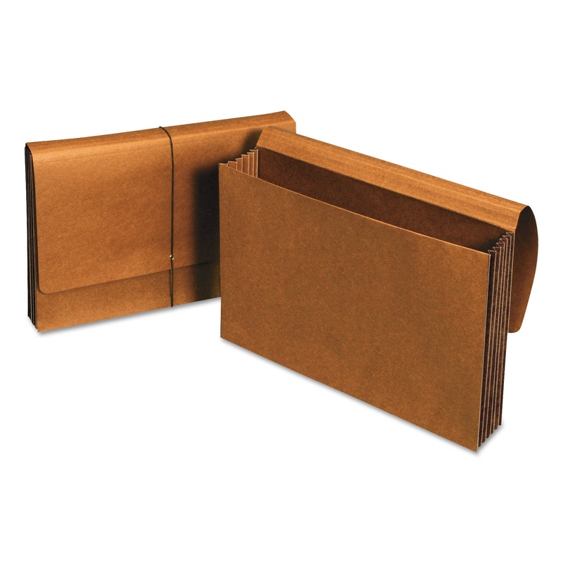 EXTRA WIDE EXPANDING WALLETS, 5.25″ EXPANSION, 1 SECTION, LEGAL SIZE, REDROPE