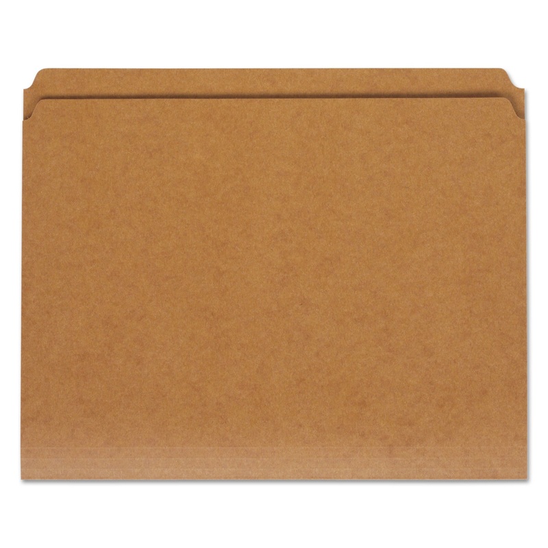 REINFORCED KRAFT TOP TAB FILE FOLDERS, STRAIGHT TAB, LETTER SIZE, KRAFT, 100/BOX