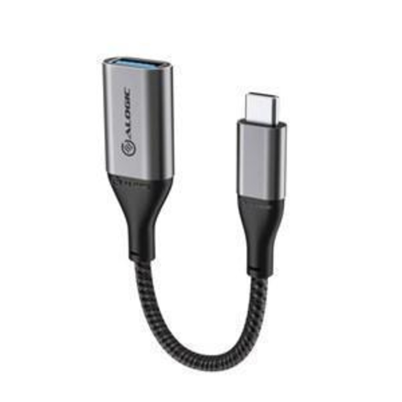 ALOGIC 15CM SUPER ULTRA USB-C TO USB-A ADAPTER – SPACE GREY
