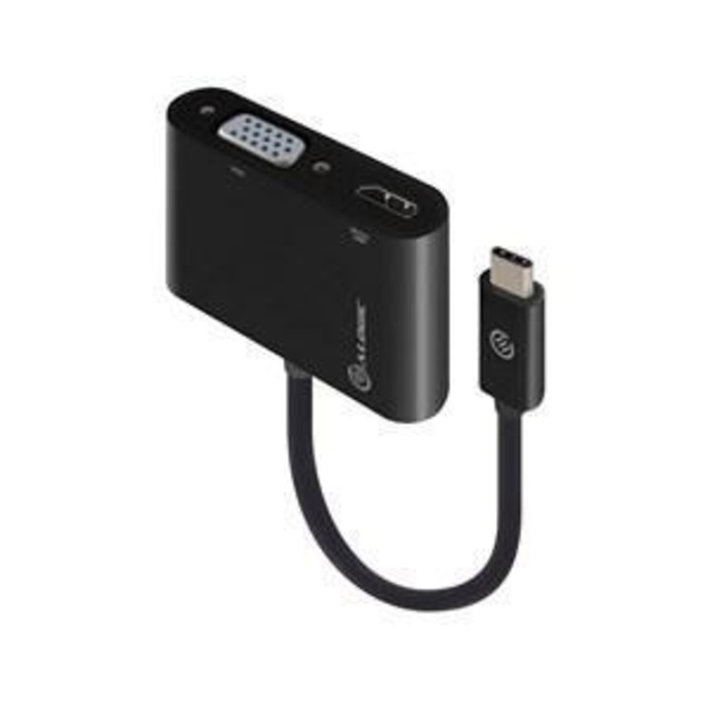 ALOGIC 2-IN-1 USB-C TO HDMI VGA ADAPTER – MALE TO 2-FEMALE – PREMIUM SERIES