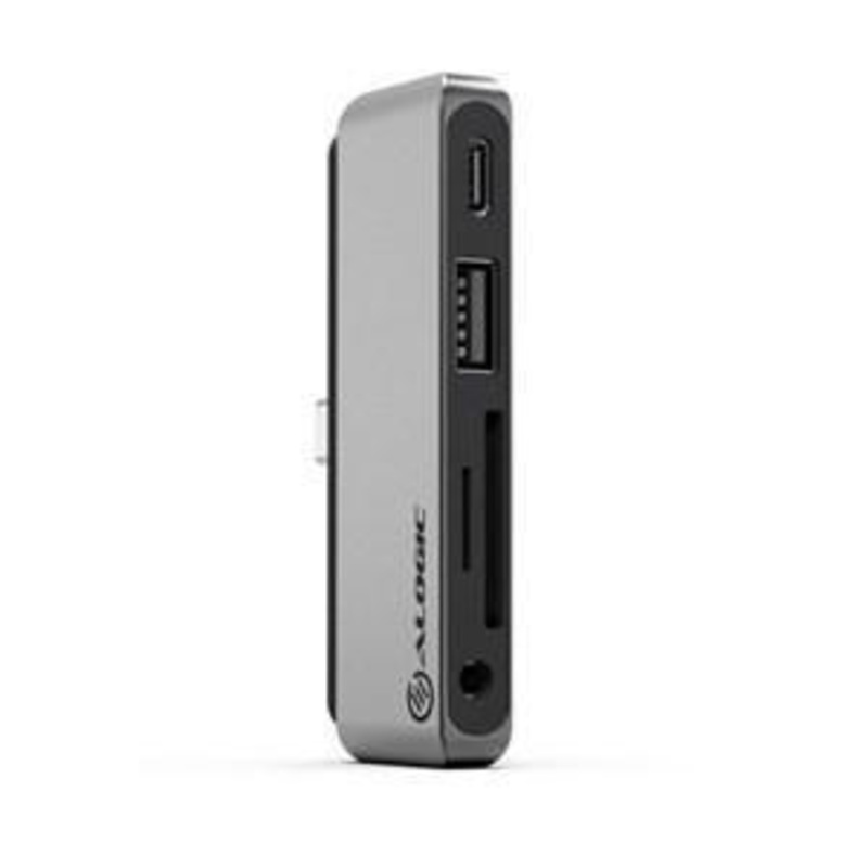 ALOGIC ANCHOR CARD READER HUB 4-IN-1USB-C ANCHOR CARD READER HUB-USB-A CARD READER USB-C (POWER DELIVERY 60W) 3.5MM AUDIO JACK
