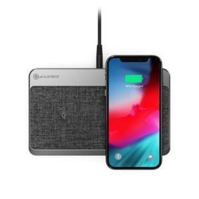 ALOGIC POWER HUB MULTI-DEVICE WIRELESS & CHARGING STATION – SPACE GREY – DUAL WIRELESS CHARGER USB-A (7.5W) AND USB-C POWER DELIVERY (18W)