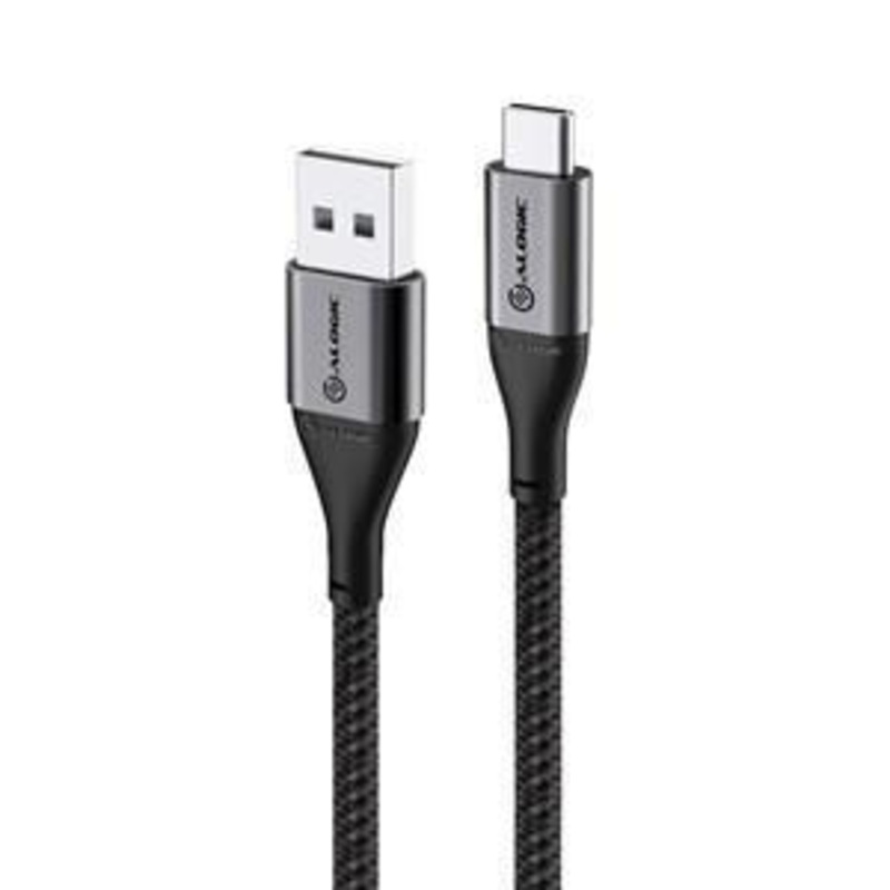ALOGIC SUPER ULTRA USB 2.0 USB-C TO USB-A CABLE – 1.5M – 3A/480MBPS – SPACE GREY