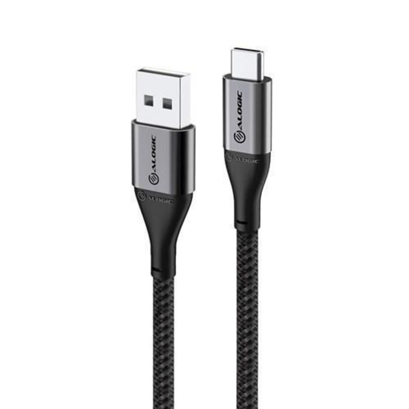 ALOGIC SUPER ULTRA USB 2.0 USB-C TO USB-A CABLE – 3M – 3A/480MBPS – SPACE GREY