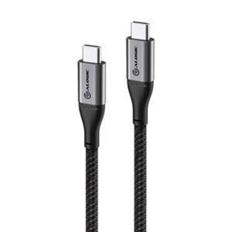 ALOGIC SUPER ULTRA USB 2.0 USB-C TO USB-C CABLE – 1.5M -5A/480MBPS -SPACE GREY