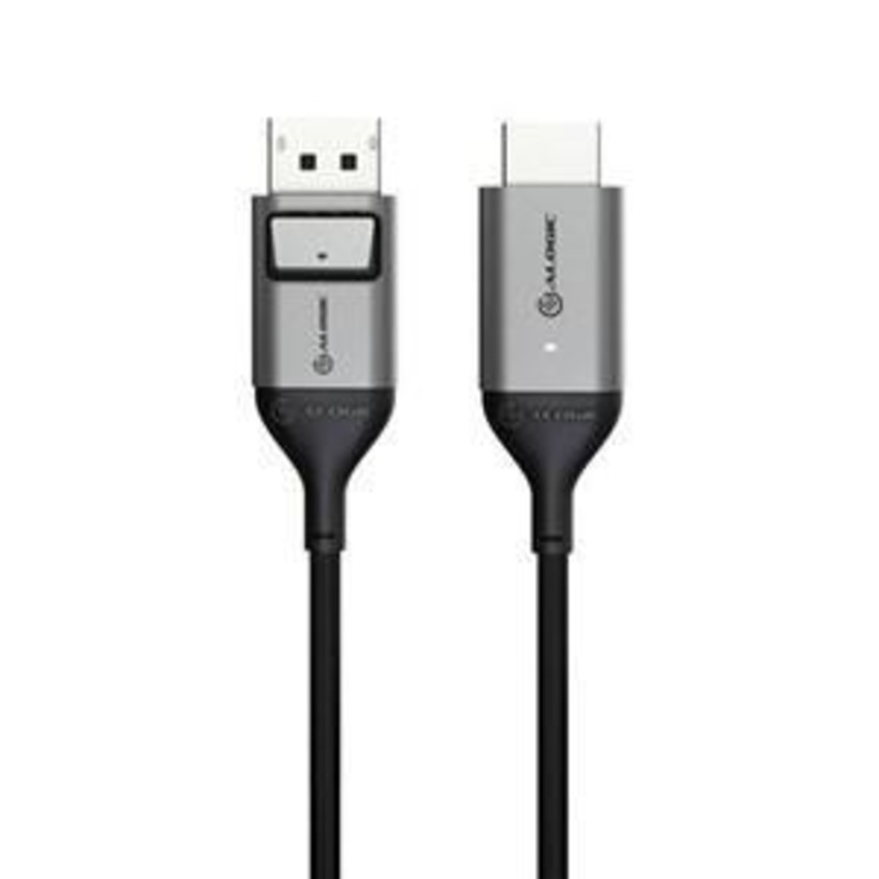 ALOGIC ULTRA DISPLAYPORT TO HDMI CABLE – MALE TO MALE – 2M – 4K@60HZ – SPACE GREY