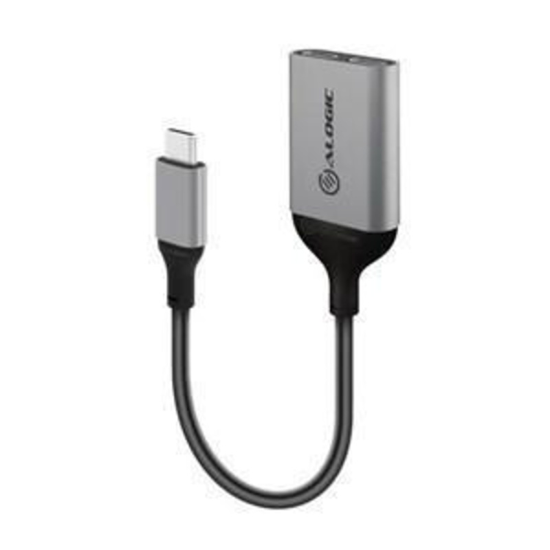 ALOGIC USB-C TO USB-C AUDIO AND USB-C CHARGING ADAPTER- SPACE GREY WITH 100W (20V/5A) POWER DELIVERY DATA AND AUDIO