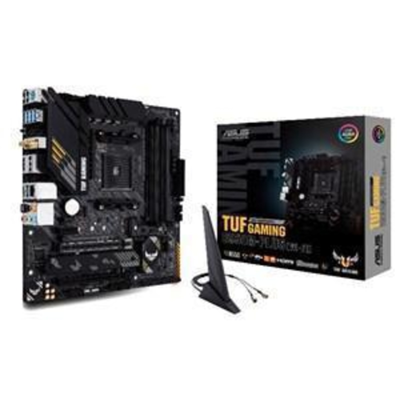 ASUS TUF GAMING B550M-PLUS (WI-FI) AMD B550 AM4 M-ATX 4XDDR4-4600 PCI-E4.0 SATA3 M.2 RAID HDMI DISPLAY PORTS