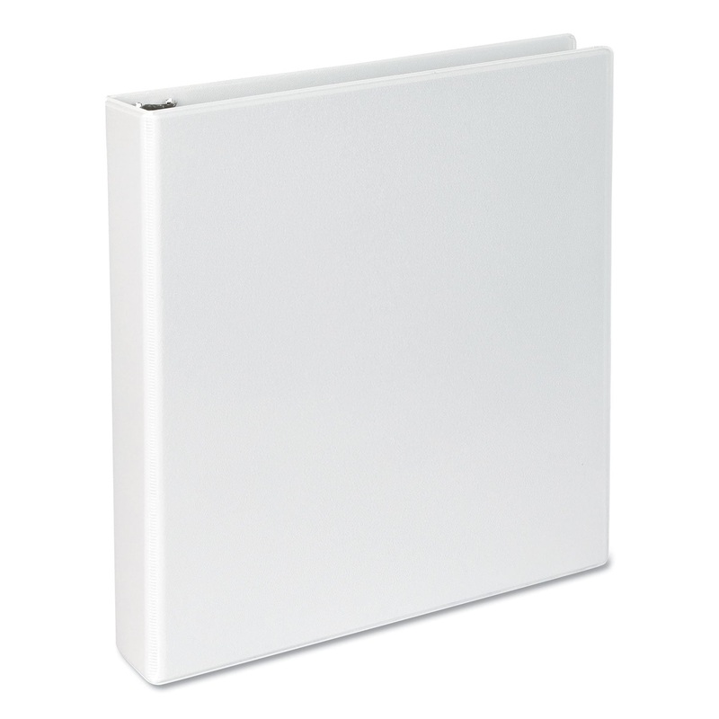 SLANT-RING VIEW BINDER, 3 RINGS, 1.5″ CAPACITY, 11 X 8.5, WHITE