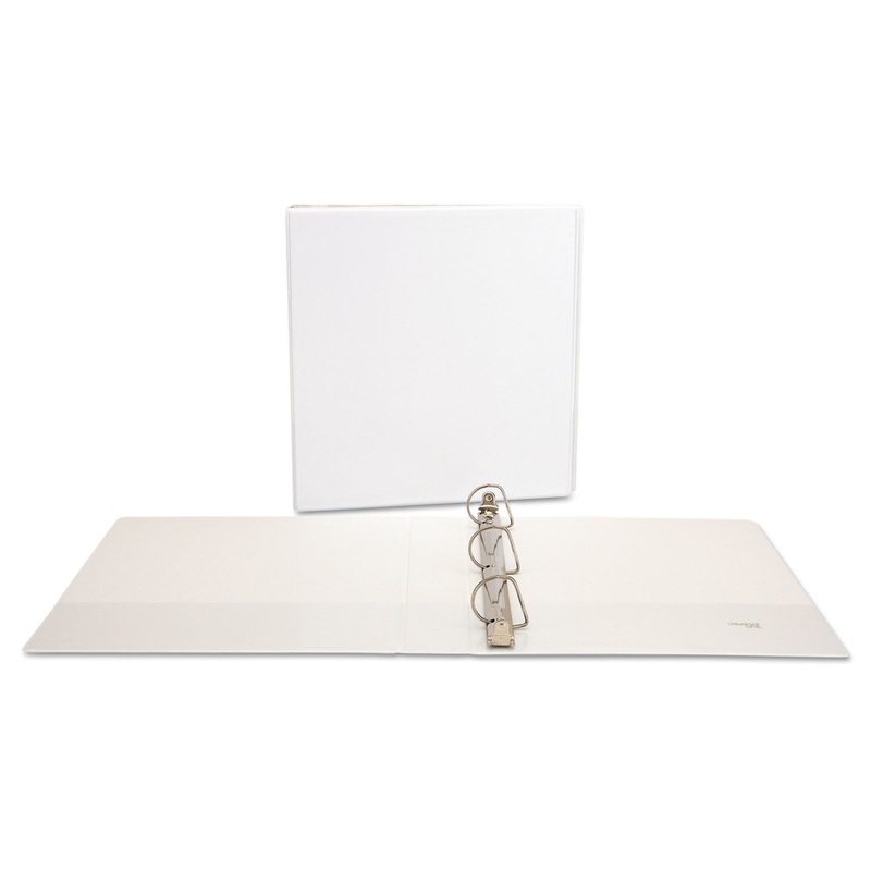 SLANT-RING VIEW BINDER, 3 RINGS, 1.5″ CAPACITY, 11 X 8.5, WHITE, 4/PACK
