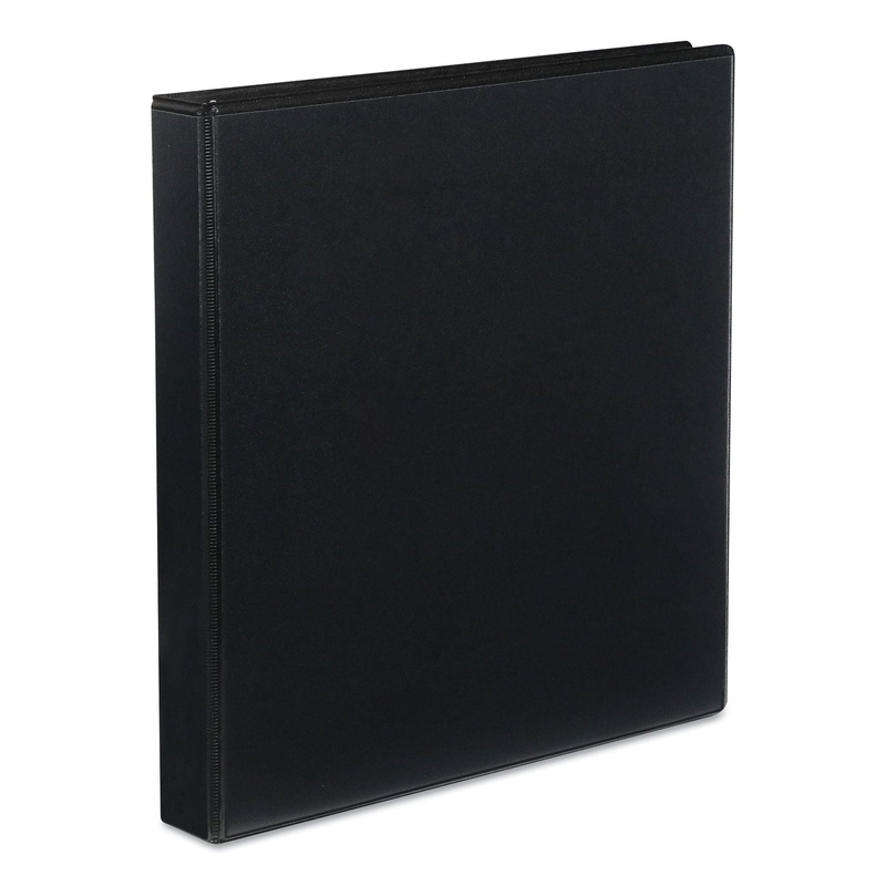 SLANT-RING VIEW BINDER, 3 RINGS, 1″ CAPACITY, 11 X 8.5, BLACK