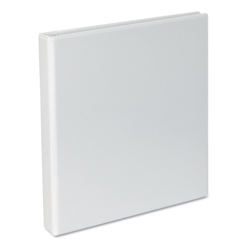 SLANT-RING VIEW BINDER, 3 RINGS, 1″ CAPACITY, 11 X 8.5, WHITE