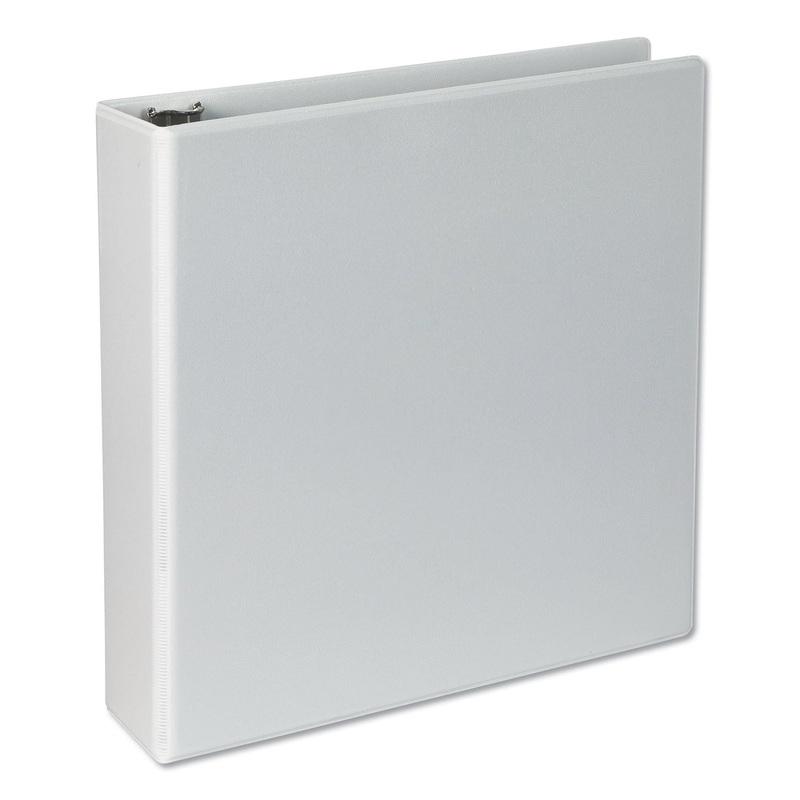 SLANT-RING VIEW BINDER, 3 RINGS, 2″ CAPACITY, 11 X 8.5, WHITE, 4/PACK