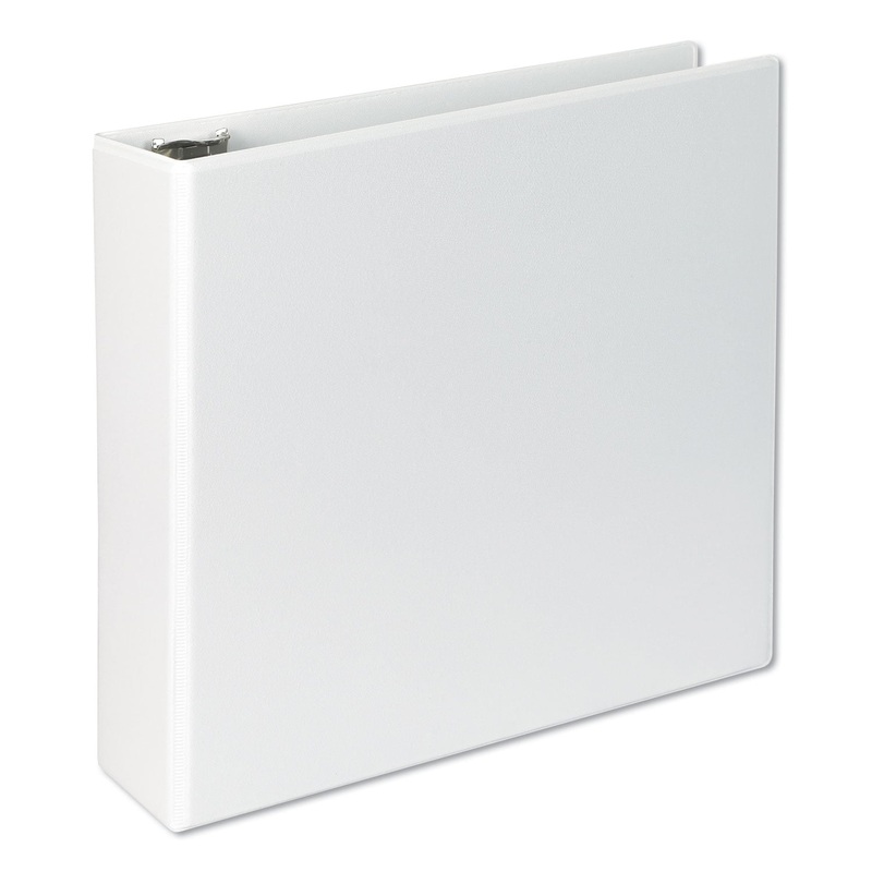 SLANT-RING VIEW BINDER, 3 RINGS, 3″ CAPACITY, 11 X 8.5, WHITE