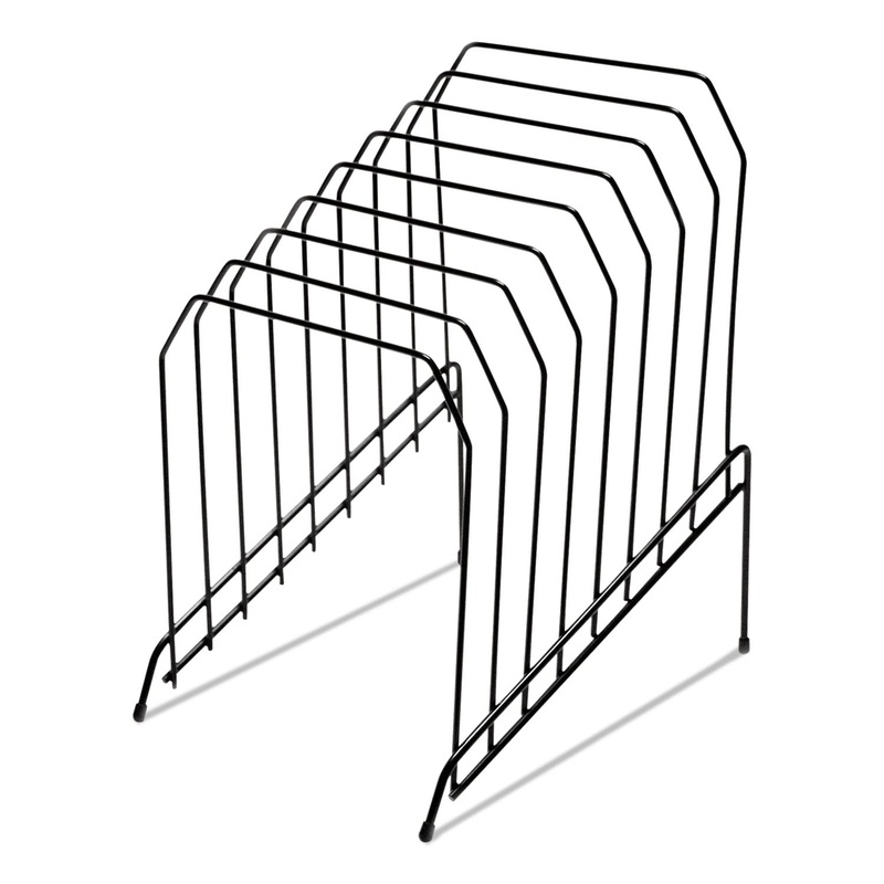 WIRE TIERED FILE SORTER, 8 SECTIONS, LETTER TO LEGAL SIZE FILES, 8″ X 10.5″ X 12.5″, BLACK
