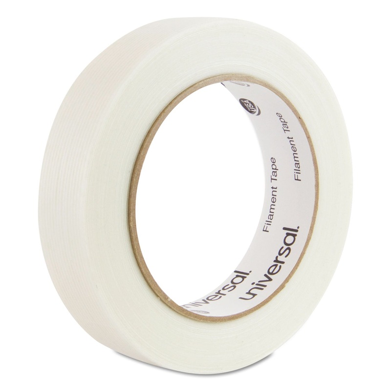 120# UTILITY GRADE FILAMENT TAPE, 3″ CORE, 24 MM X 54.8 M, CLEAR