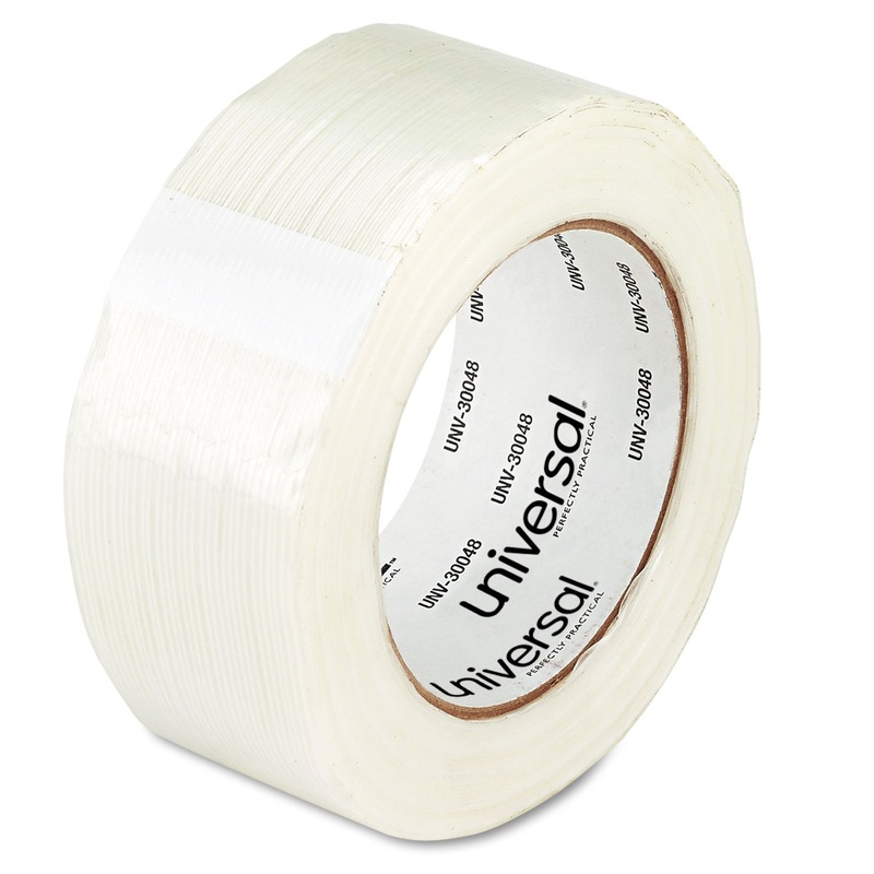 120# UTILITY GRADE FILAMENT TAPE, 3″ CORE, 48 MM X 54.8 M, CLEAR