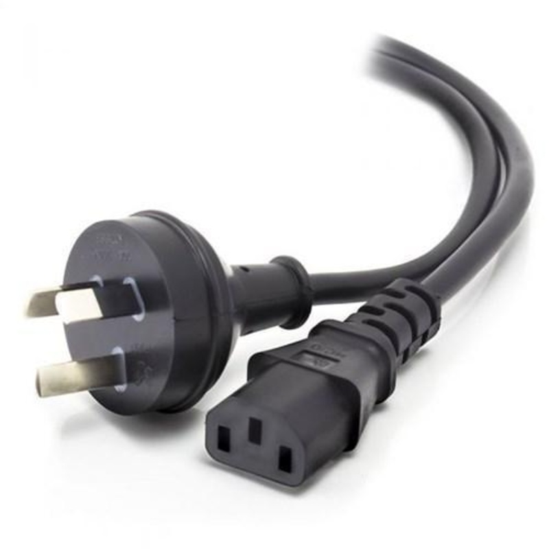 ALOGIC 1M AUS 3 PIN WALL PLUG TO IEC C13 MALE TO FEMALE
