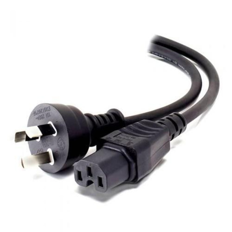 ALOGIC 2M AUS 3 PIN MAINS PLUG TO IEC C15 HIGH TEMPERATURE MALE TO FEMALE