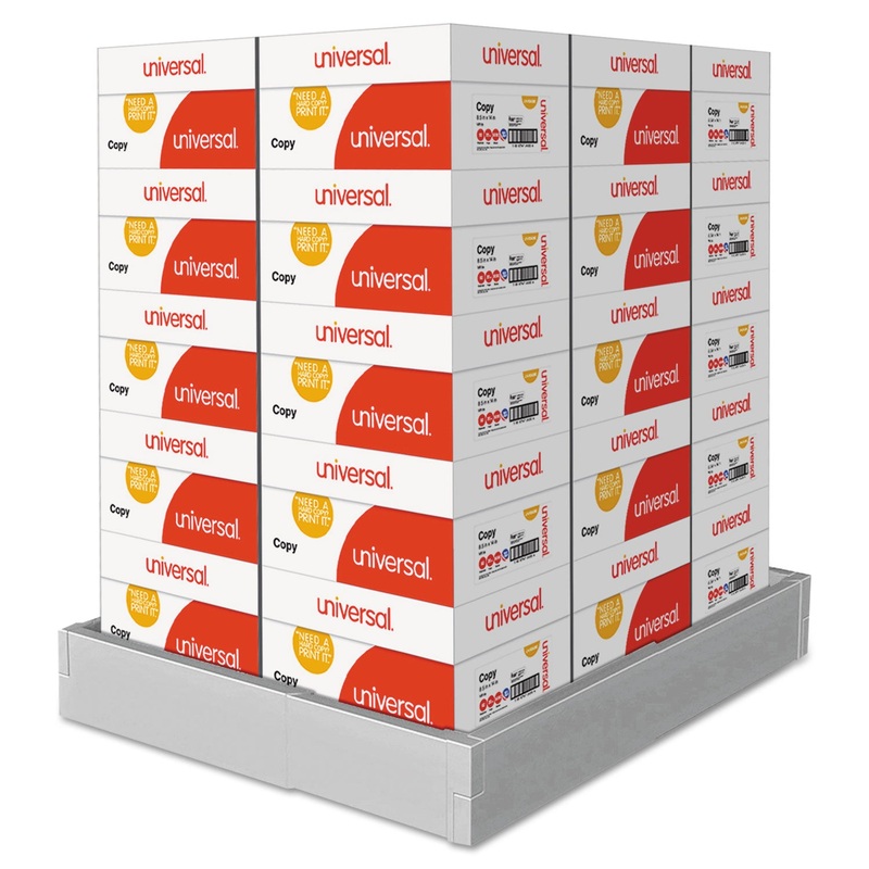 COPY PAPER, 92 BRIGHT, 20LB, 8.5 X 14, WHITE, 500 SHEETS/REAM, 10 REAMS/CARTON, 30 CARTONS/PALLET