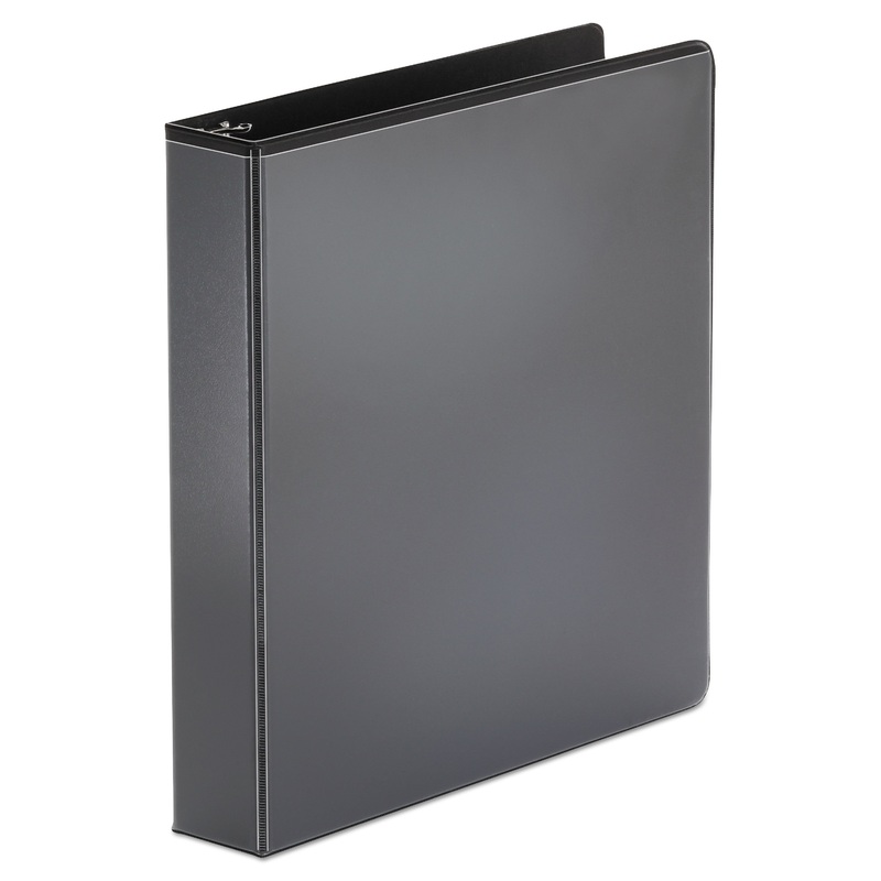 ECONOMY ROUND RING VIEW BINDER, 3 RINGS, 1.5″ CAPACITY, 11 X 8.5, BLACK