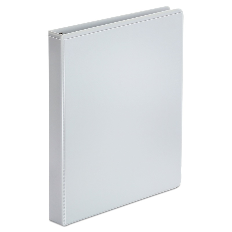 ECONOMY ROUND RING VIEW BINDER, 3 RINGS, 1″ CAPACITY, 11 X 8.5, WHITE