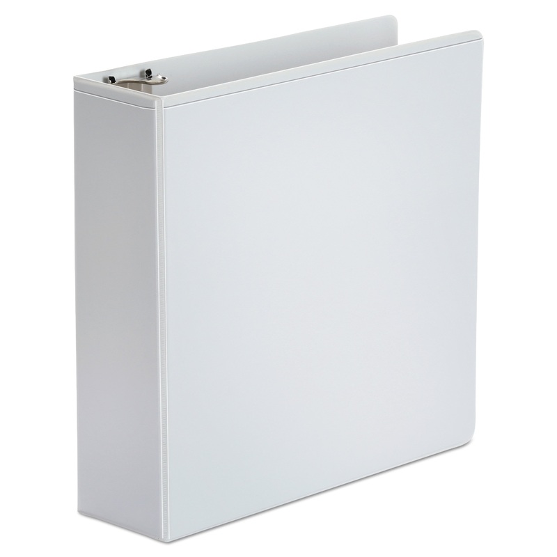 ECONOMY ROUND RING VIEW BINDER, 3 RINGS, 3″ CAPACITY, 11 X 8.5, WHITE