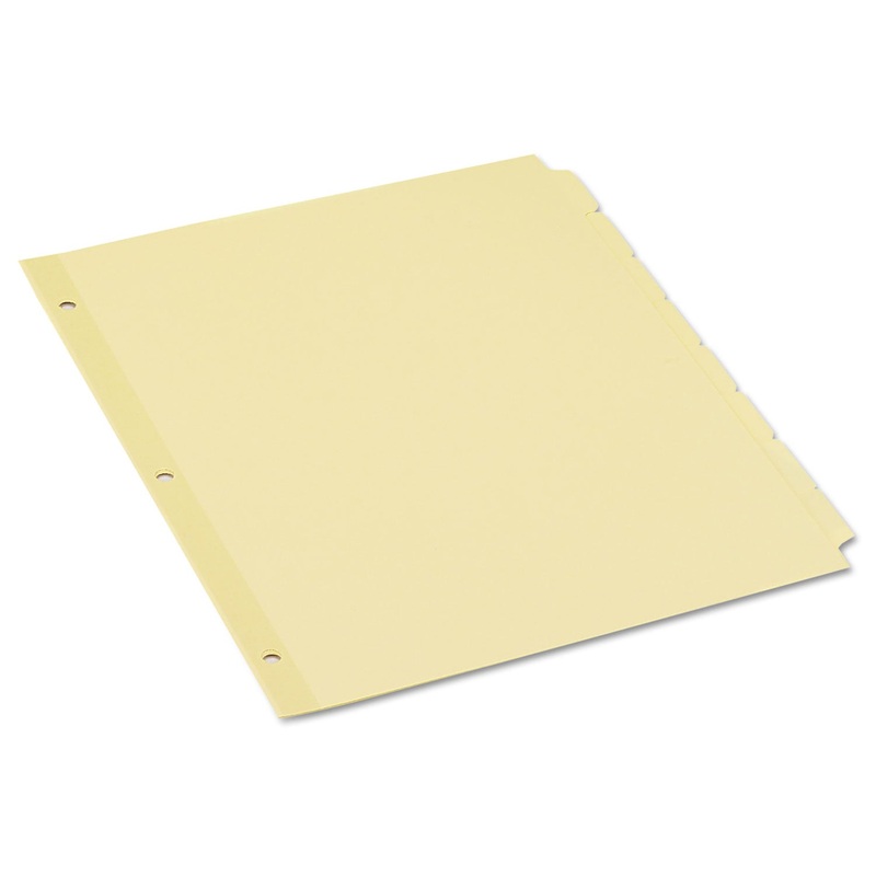 SELF-TAB INDEX DIVIDERS, 8-TAB, 11 X 8.5, BUFF, 24 SETS