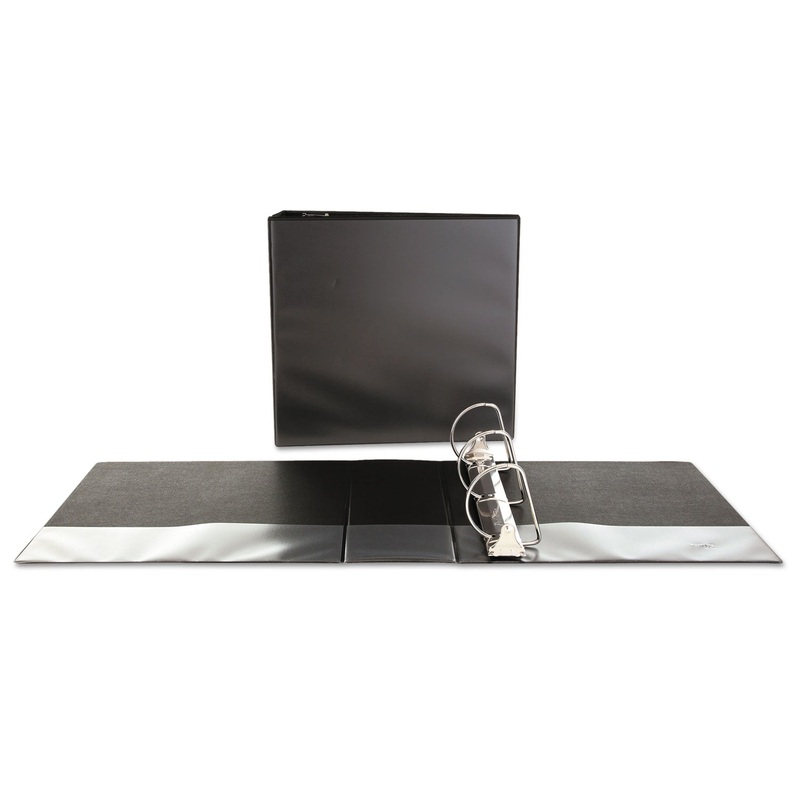 SLANT-RING VIEW BINDER, 3 RINGS, 4″ CAPACITY, 11 X 8.5, BLACK