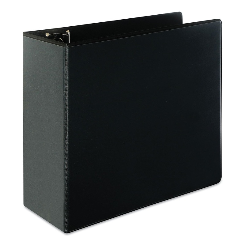 SLANT-RING VIEW BINDER, 3 RINGS, 5″ CAPACITY, 11 X 8.5, BLACK