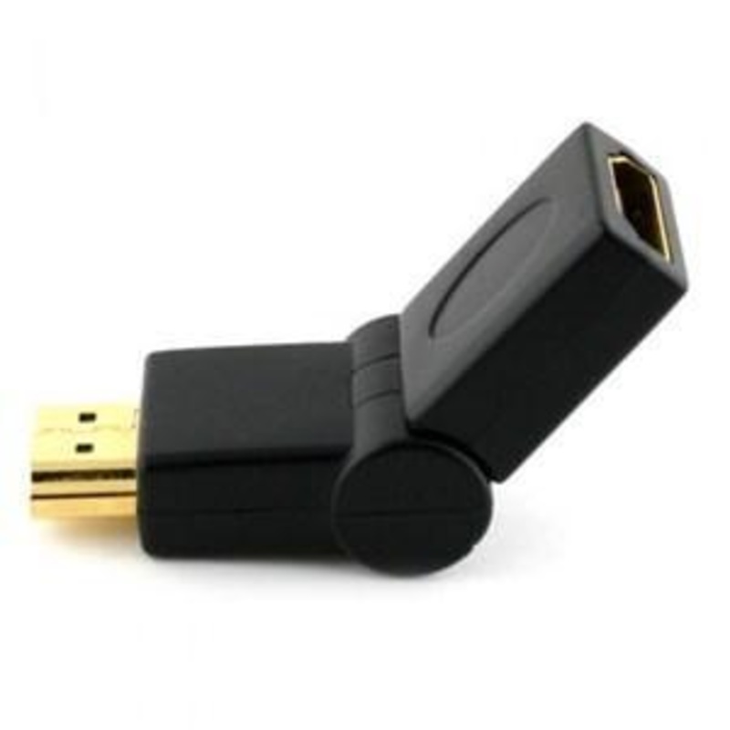 ALOGIC 90 DEGREE SWIVEL HDMI (M) TO HDMI (F) ADAPTER – MALE TO FEMALE