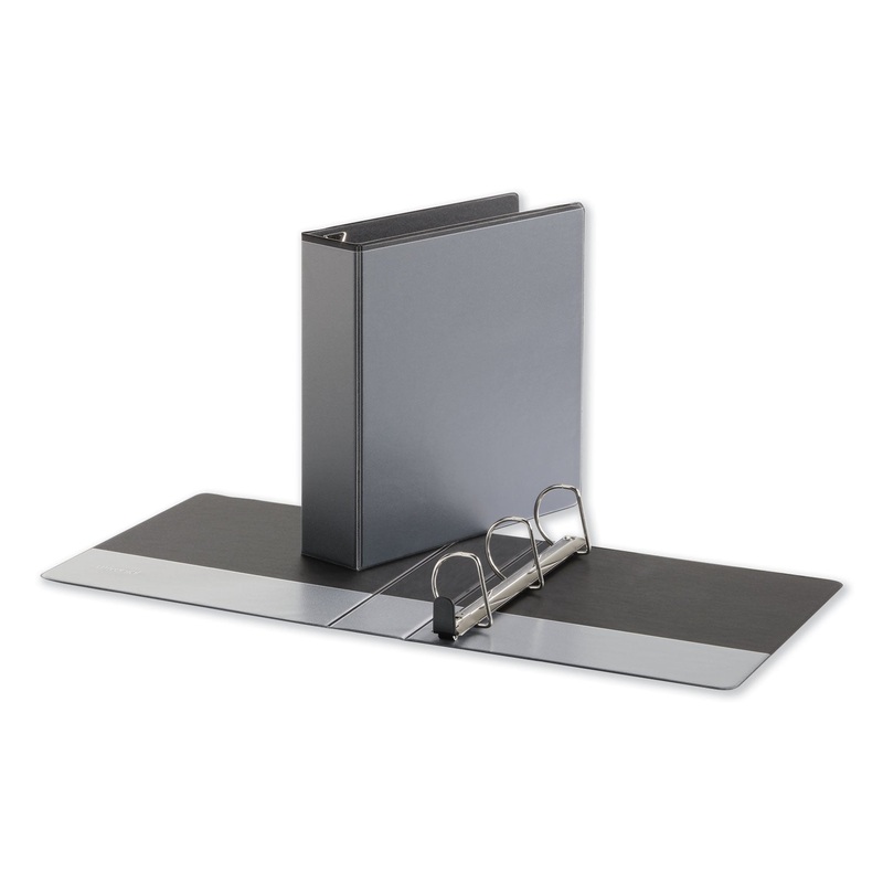 DELUXE EASY-TO-OPEN D-RING VIEW BINDER, 3 RINGS, 2″ CAPACITY, 11 X 8.5, BLACK