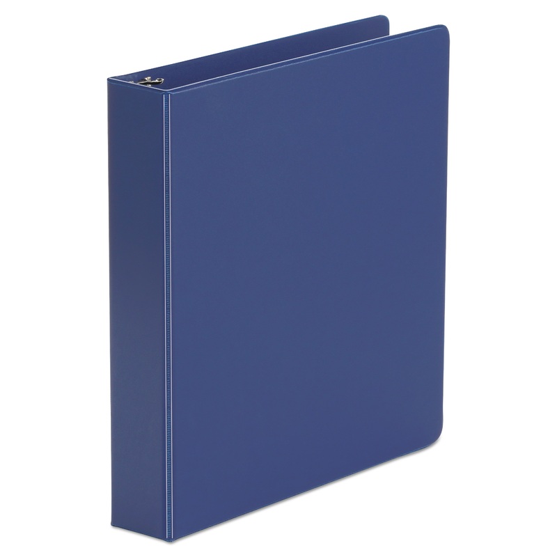 ECONOMY NON-VIEW ROUND RING BINDER, 3 RINGS, 1.5″ CAPACITY, 11 X 8.5, ROYAL BLUE