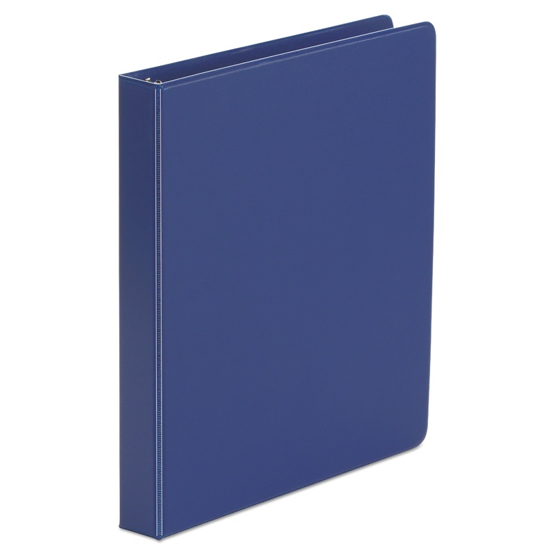 ECONOMY NON-VIEW ROUND RING BINDER, 3 RINGS, 1″ CAPACITY, 11 X 8.5, ROYAL BLUE