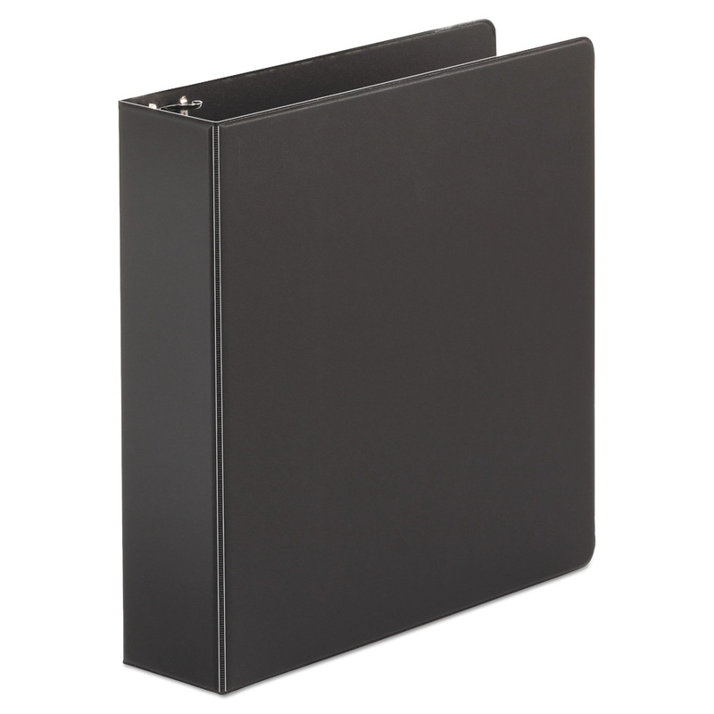 ECONOMY NON-VIEW ROUND RING BINDER, 3 RINGS, 2″ CAPACITY, 11 X 8.5, BLACK