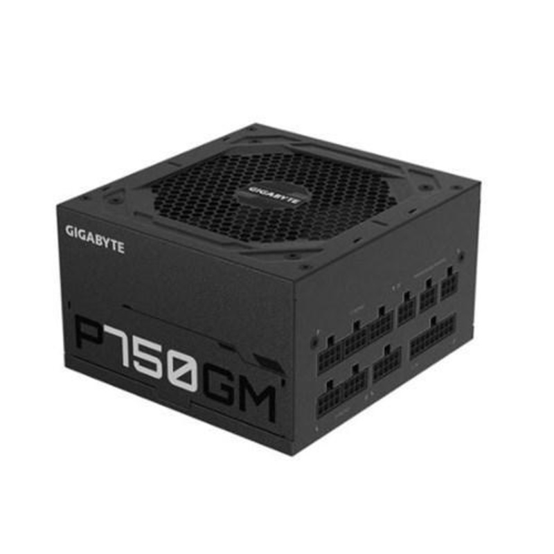 GIGABYTE P750GM 80 PLUS GOLD CERTIFIED FULLY MODULAR DESIGN 120MM SMART HYDRAULIC BEARING (HYB) FAN POWERFUL SINGLE 12V RAIL